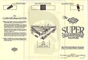 Garrard Super Motor Leaflet